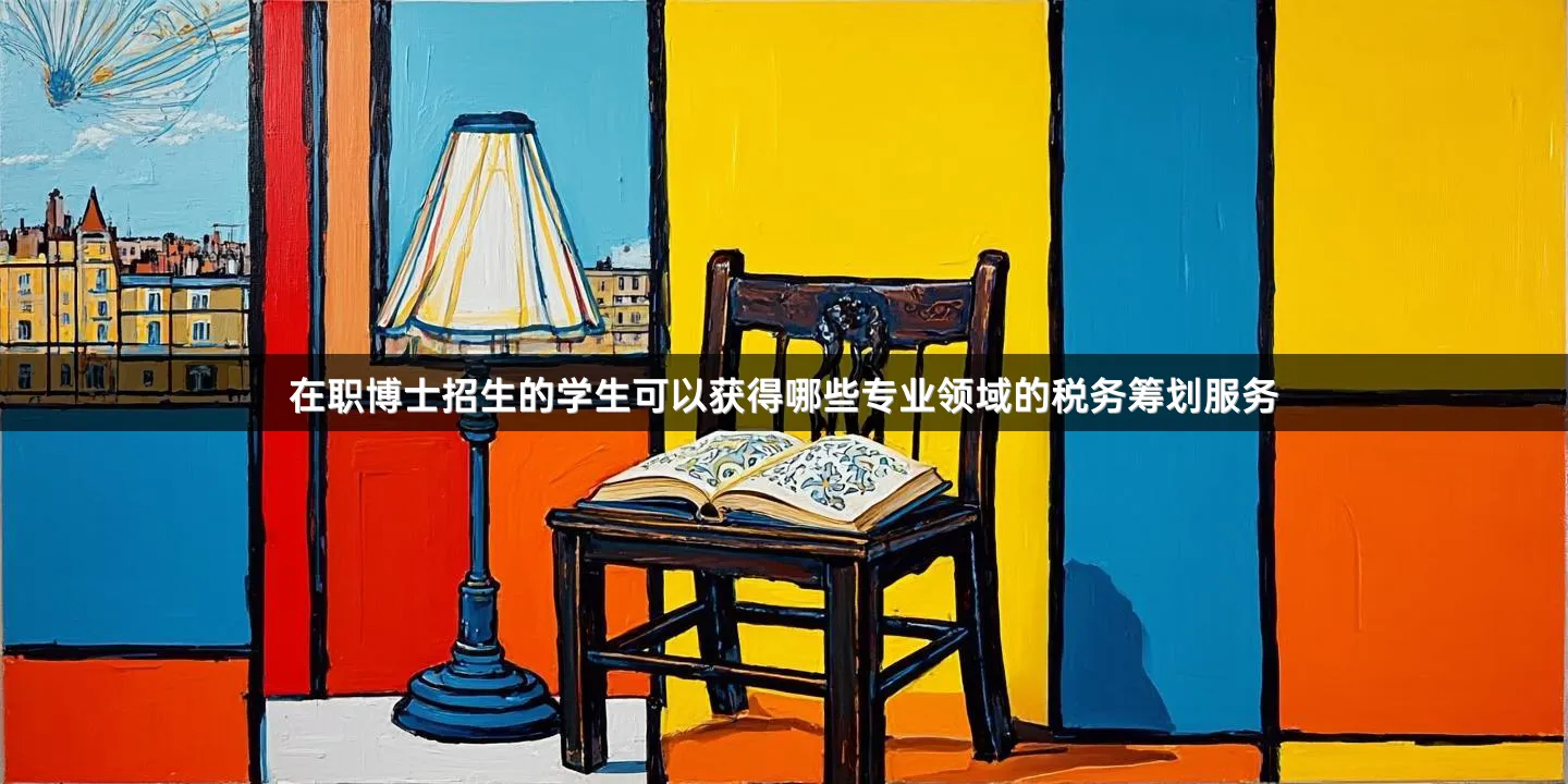 在职博士招生的学生可以获得哪些专业领域的税务筹划服务