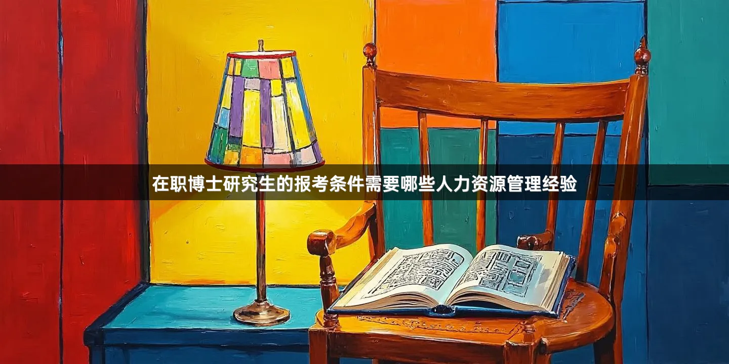 在职博士研究生的报考条件需要哪些人力资源管理经验