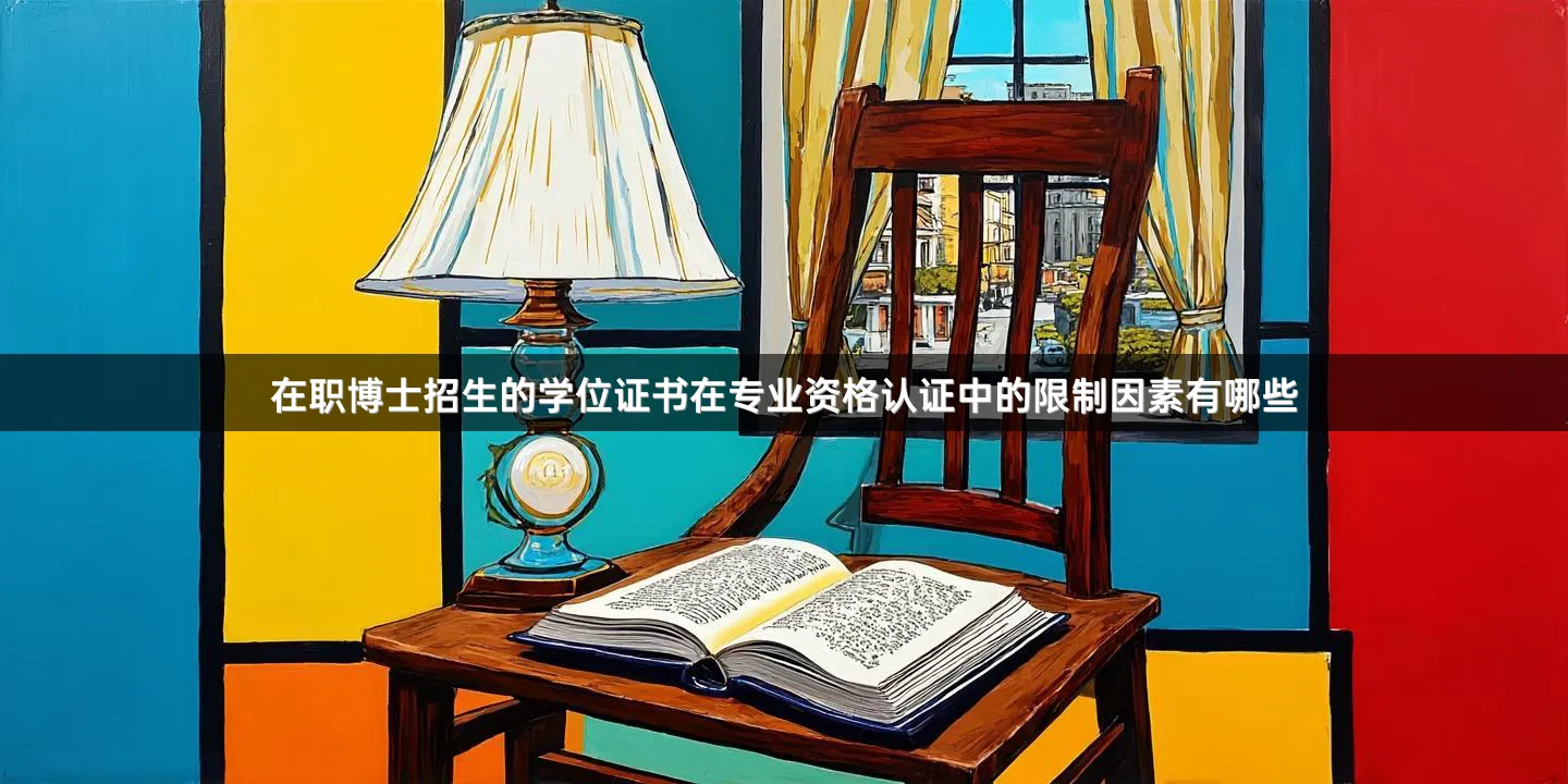 在职博士招生的学位证书在专业资格认证中的限制因素有哪些