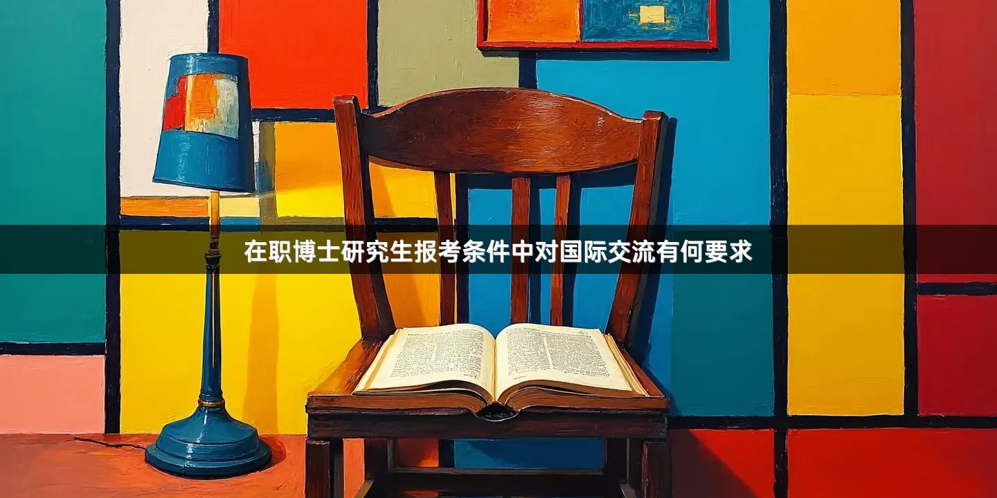 在职博士研究生报考条件中对国际交流有何要求