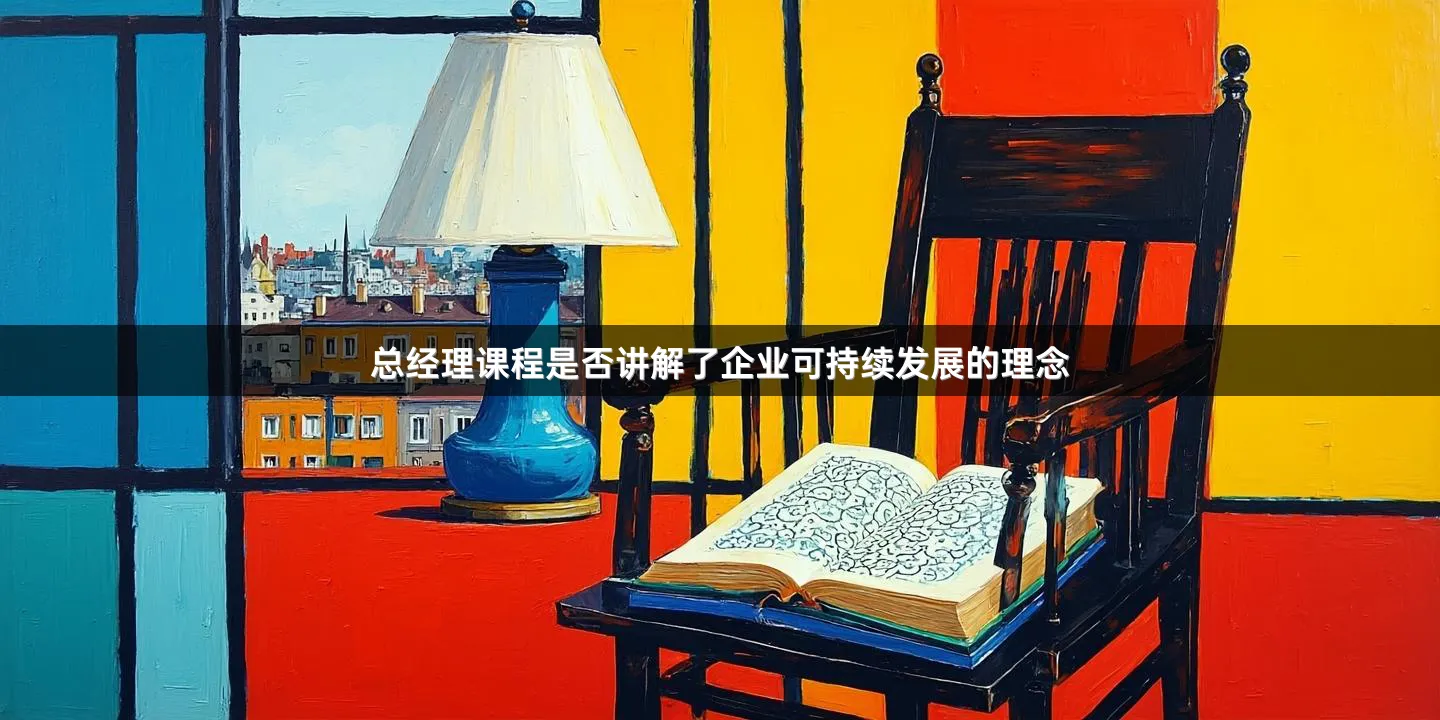 总经理课程是否讲解了企业可持续发展的理念