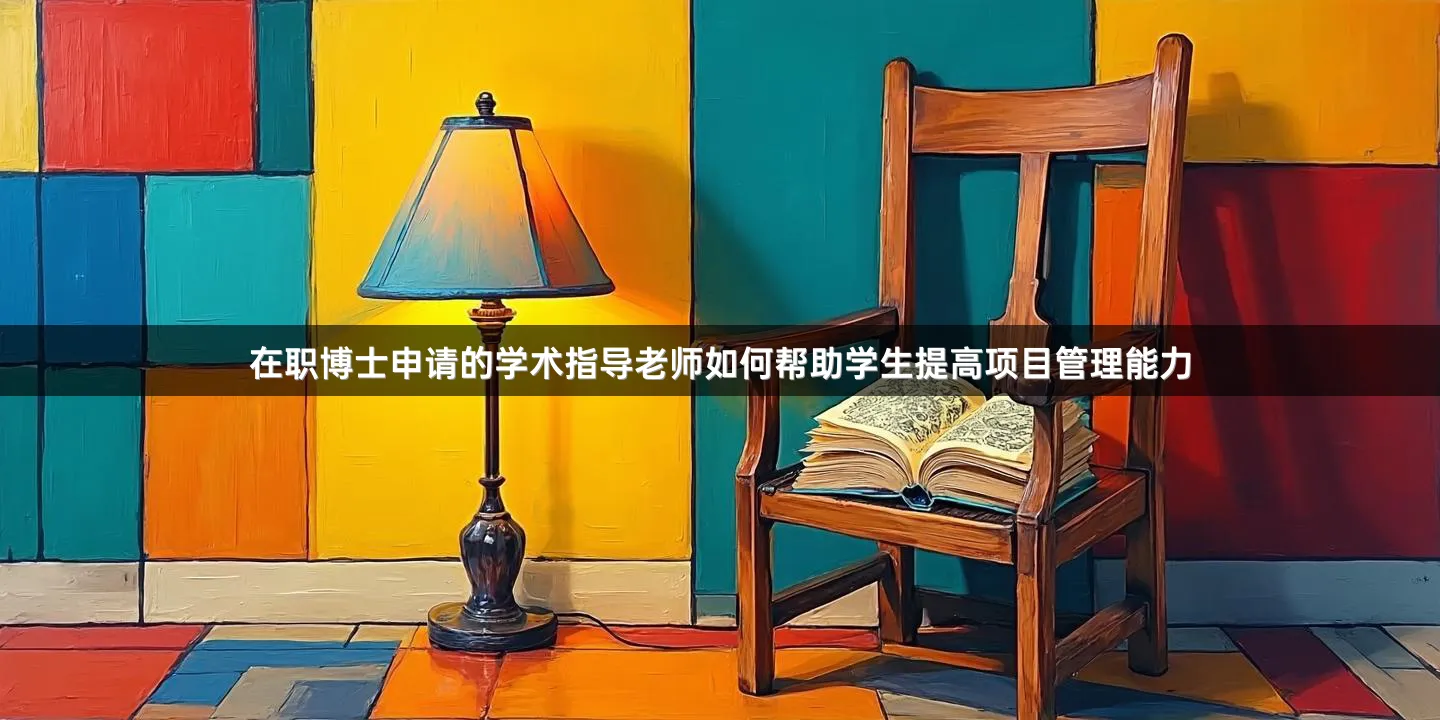 在职博士申请的学术指导老师如何帮助学生提高项目管理能力