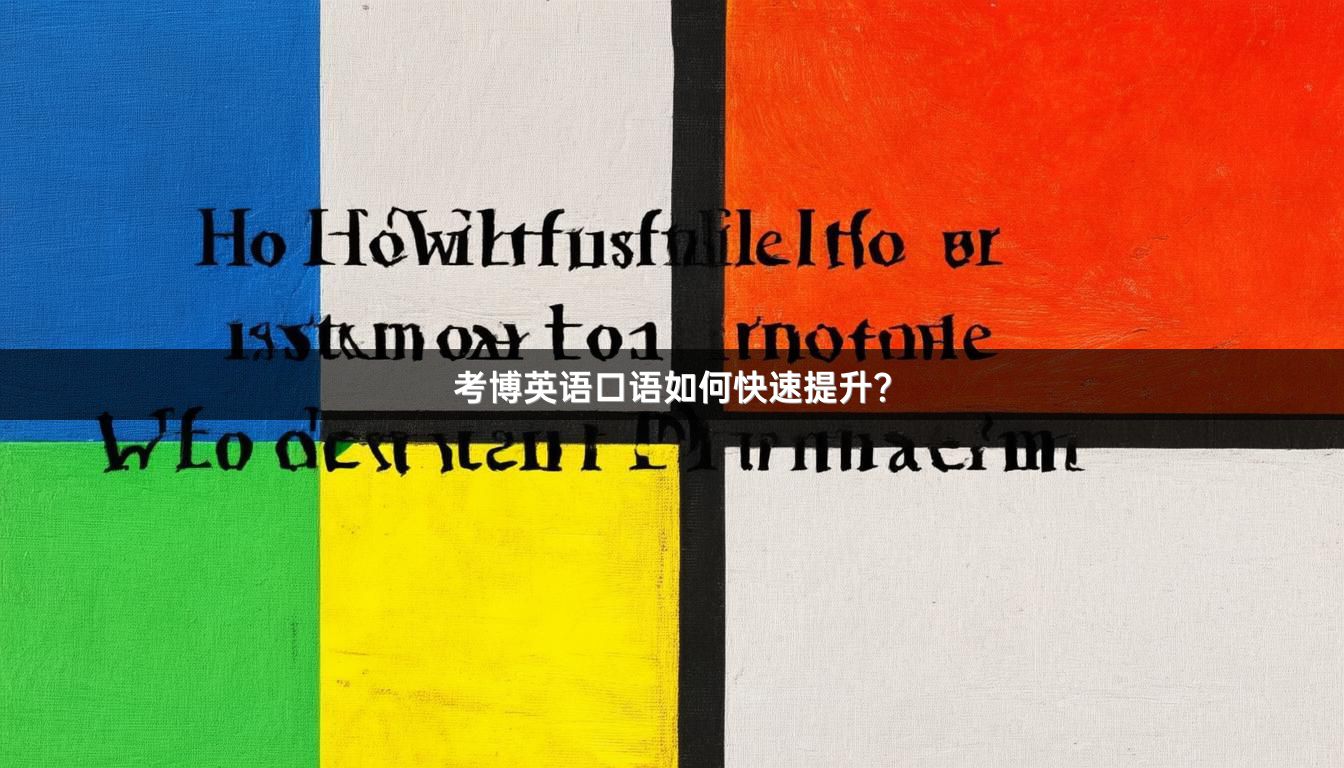 考博英语口语如何快速提升？