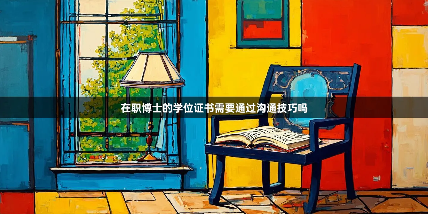 在职博士的学位证书需要通过沟通技巧吗