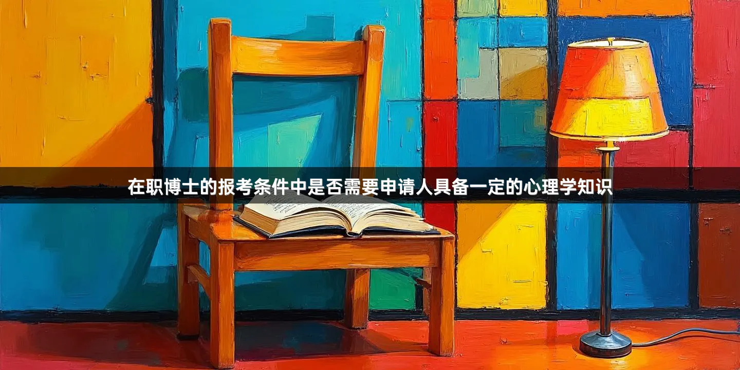 在职博士的报考条件中是否需要申请人具备一定的心理学知识