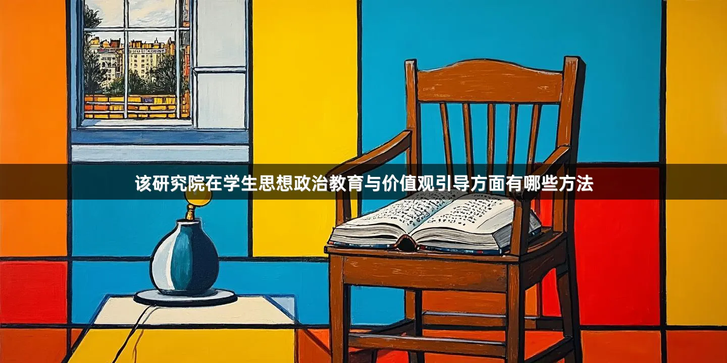 该研究院在学生思想政治教育与价值观引导方面有哪些方法