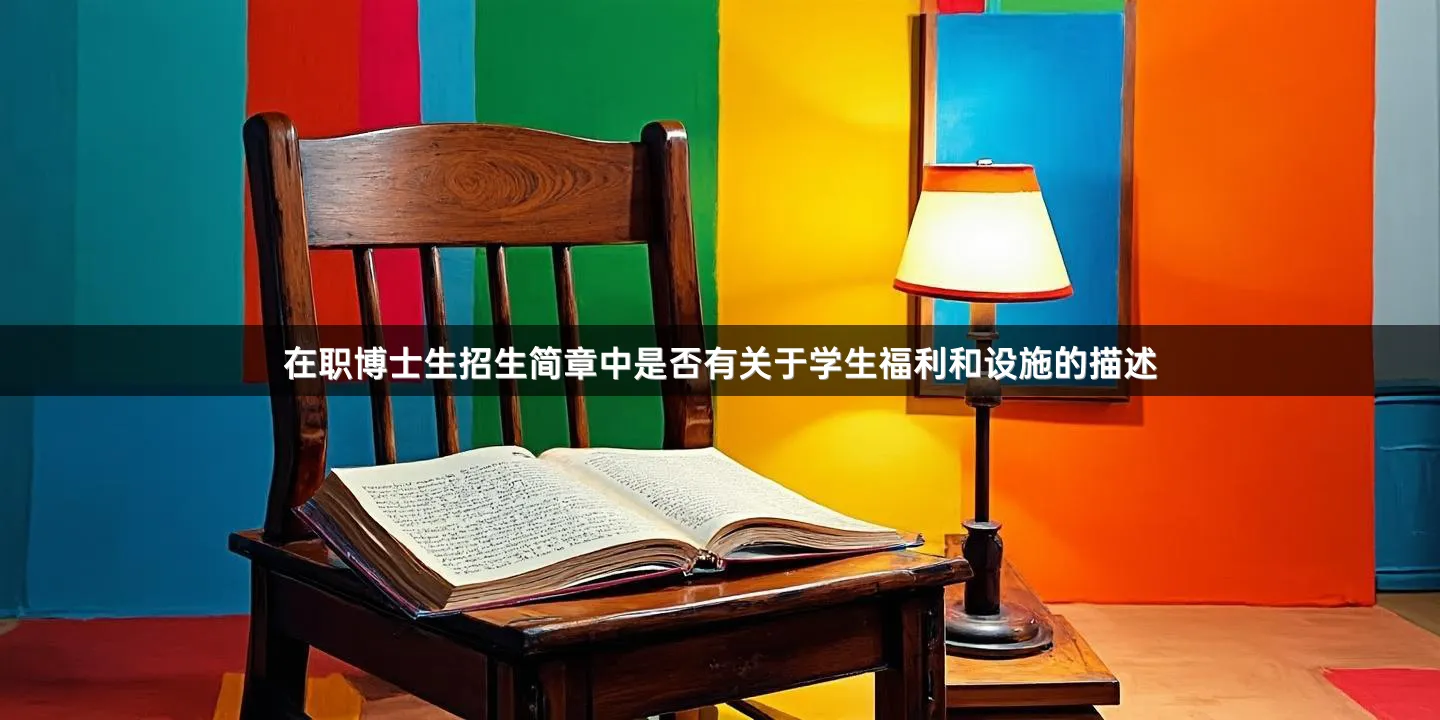 在职博士生招生简章中是否有关于学生福利和设施的描述