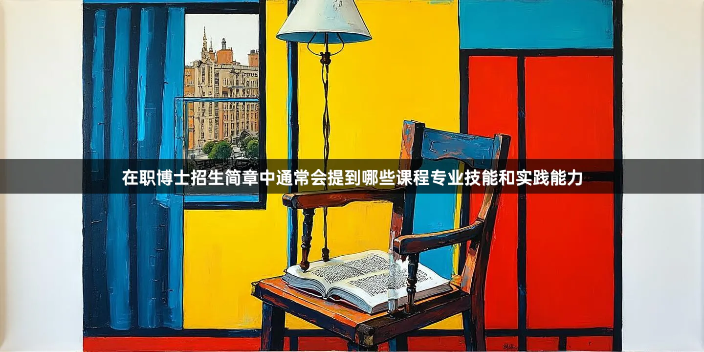 在职博士招生简章中通常会提到哪些课程专业技能和实践能力