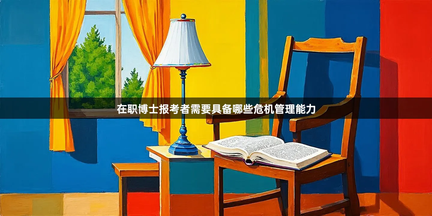 在职博士报考者需要具备哪些危机管理能力