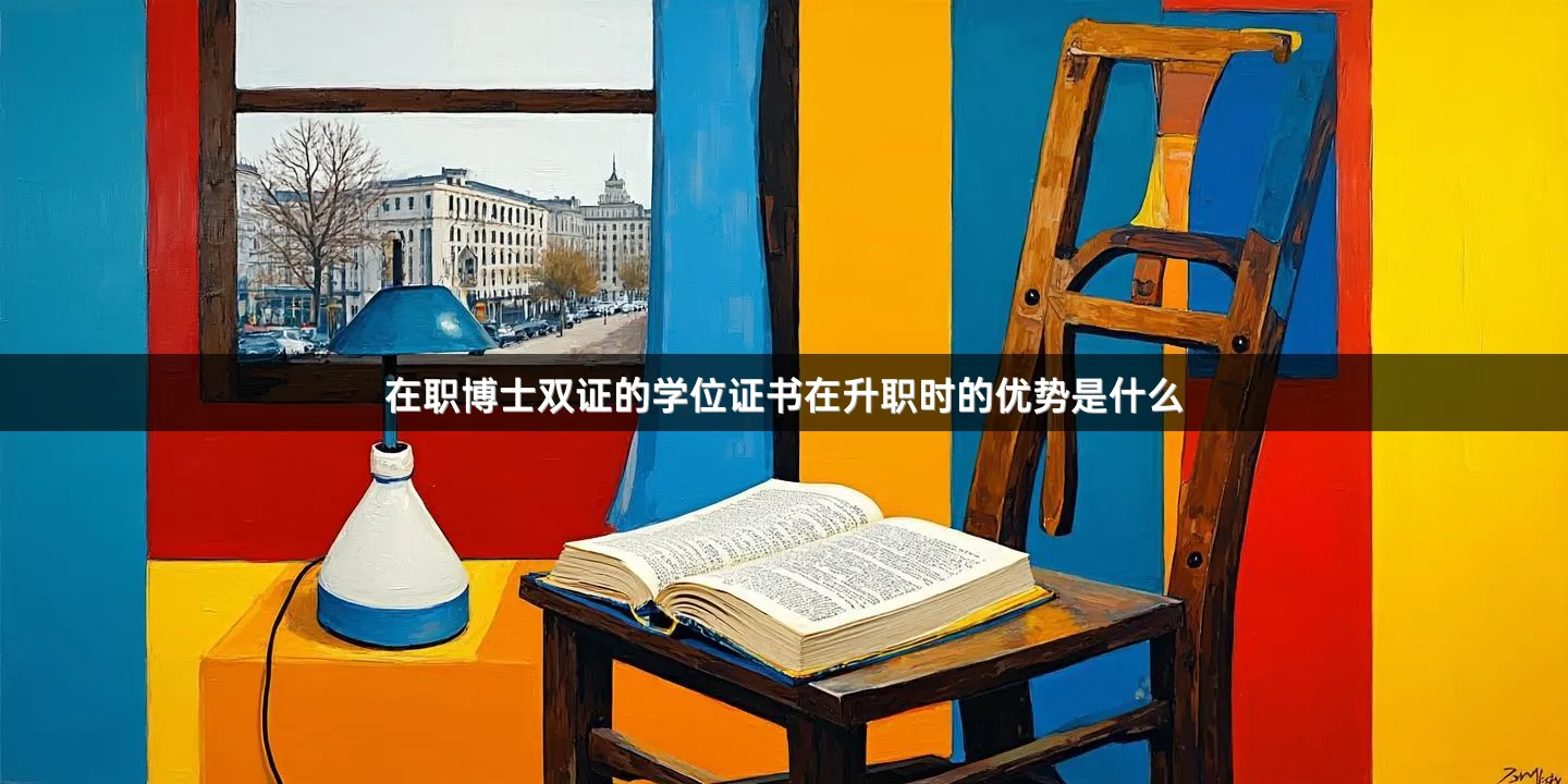 在职博士双证的学位证书在升职时的优势是什么