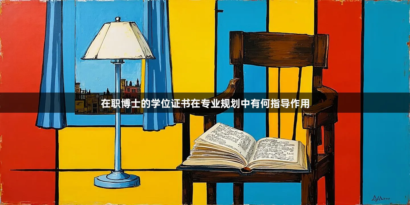 在职博士的学位证书在专业规划中有何指导作用