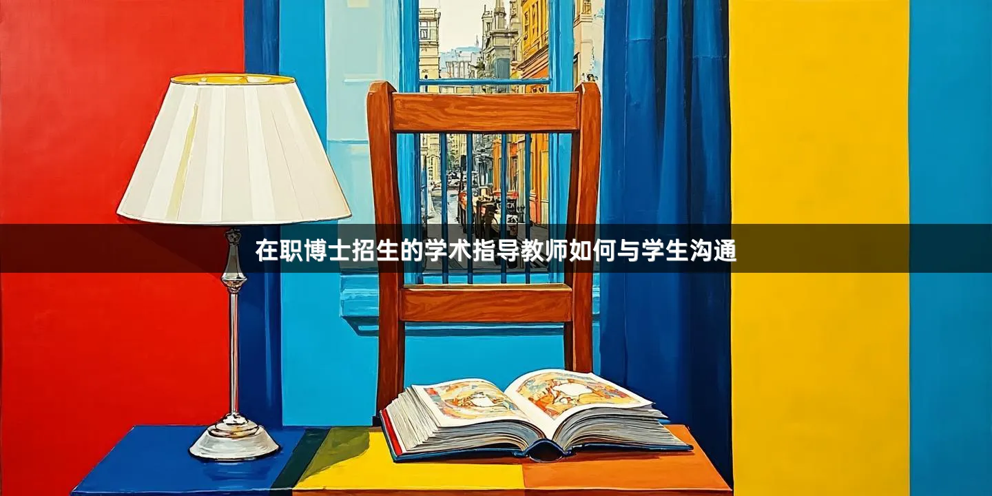 在职博士招生的学术指导教师如何与学生沟通