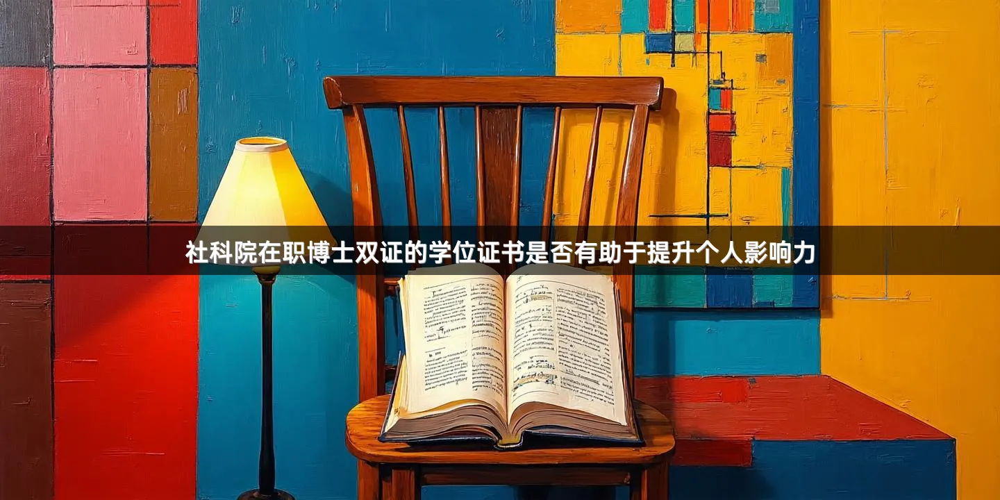 社科院在职博士双证的学位证书是否有助于提升个人影响力