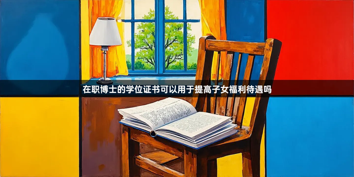 在职博士的学位证书可以用于提高子女福利待遇吗