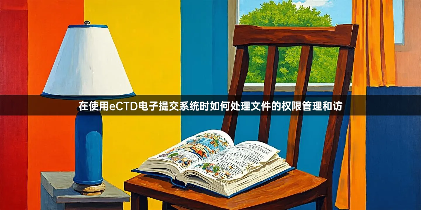 在使用eCTD电子提交系统时如何处理文件的权限管理和访