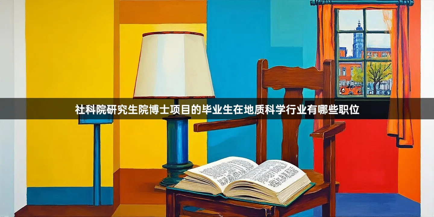 社科院研究生院博士项目的毕业生在地质科学行业有哪些职位