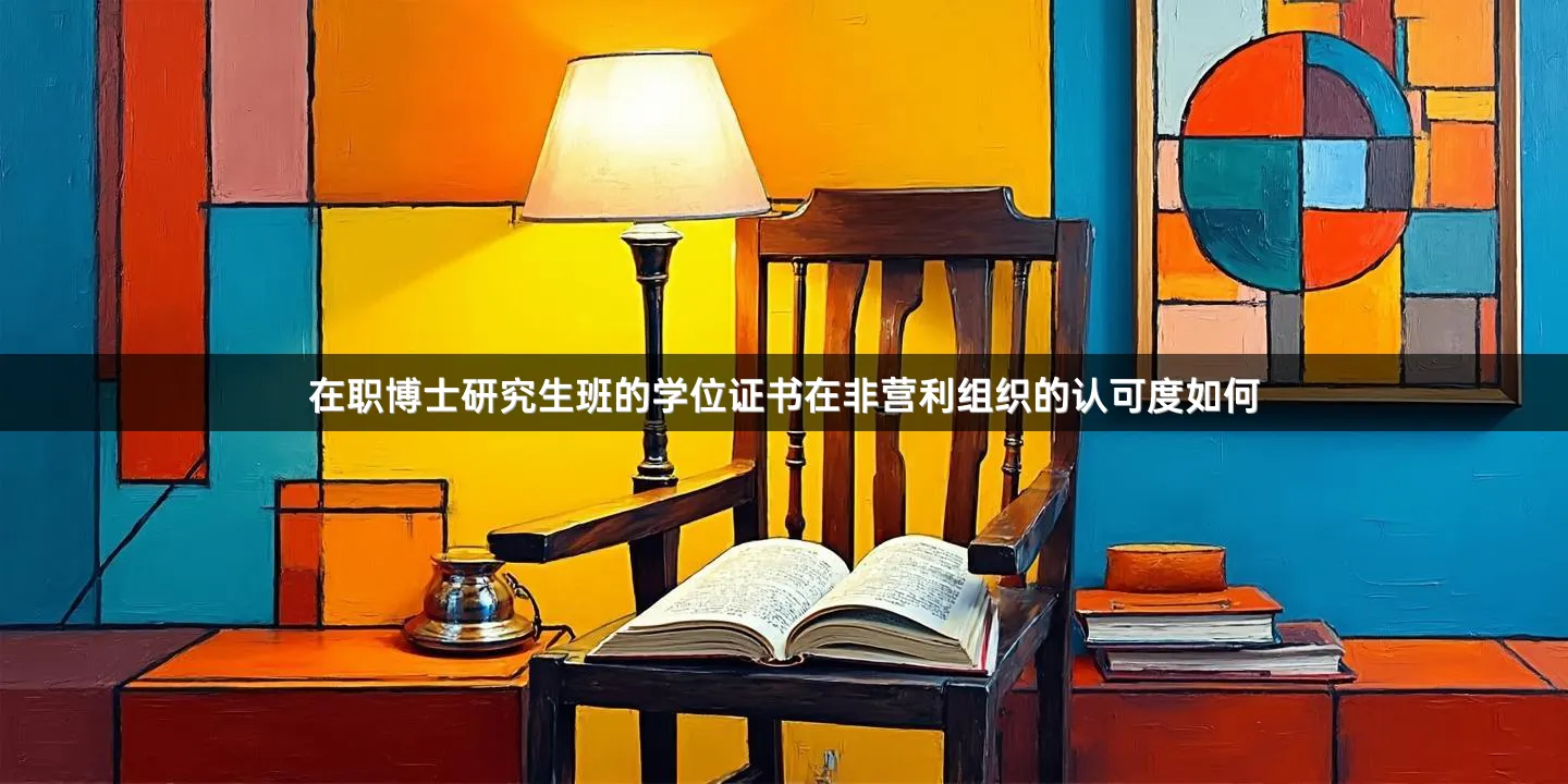 在职博士研究生班的学位证书在非营利组织的认可度如何