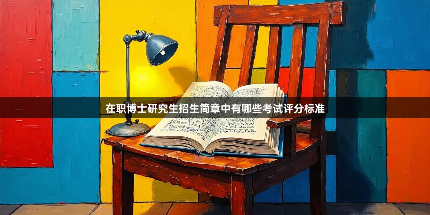 在职博士研究生招生简章中有哪些考试评分标准