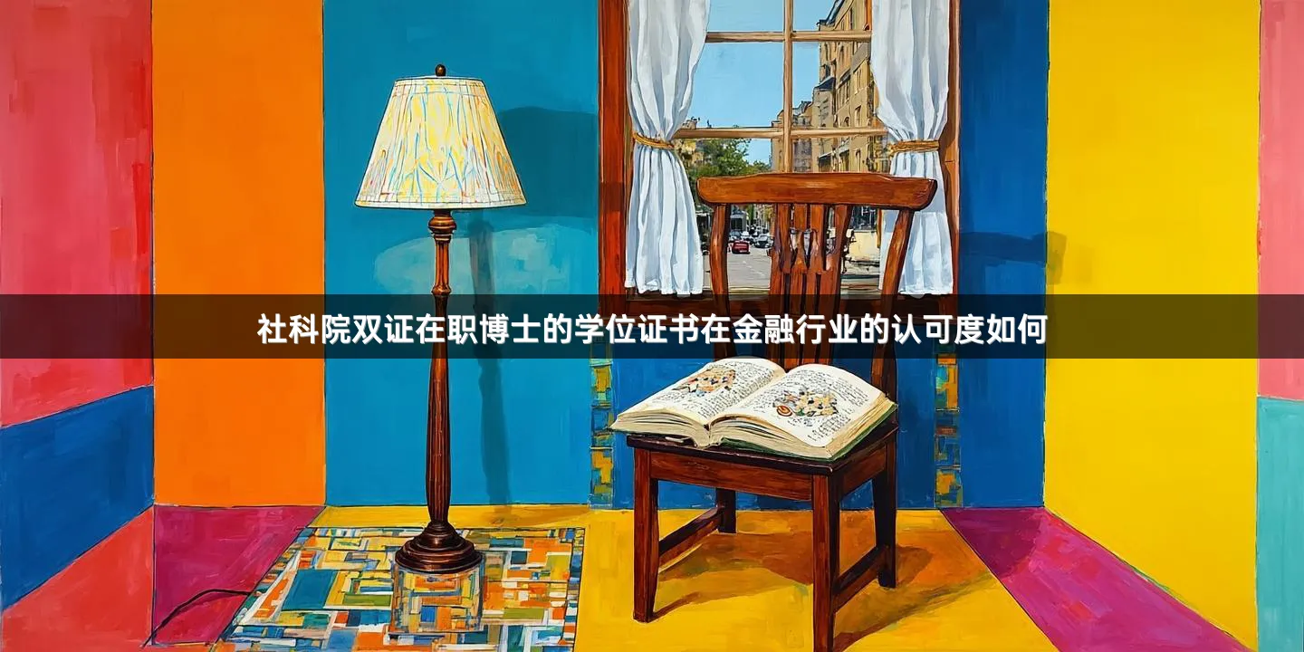 社科院双证在职博士的学位证书在金融行业的认可度如何