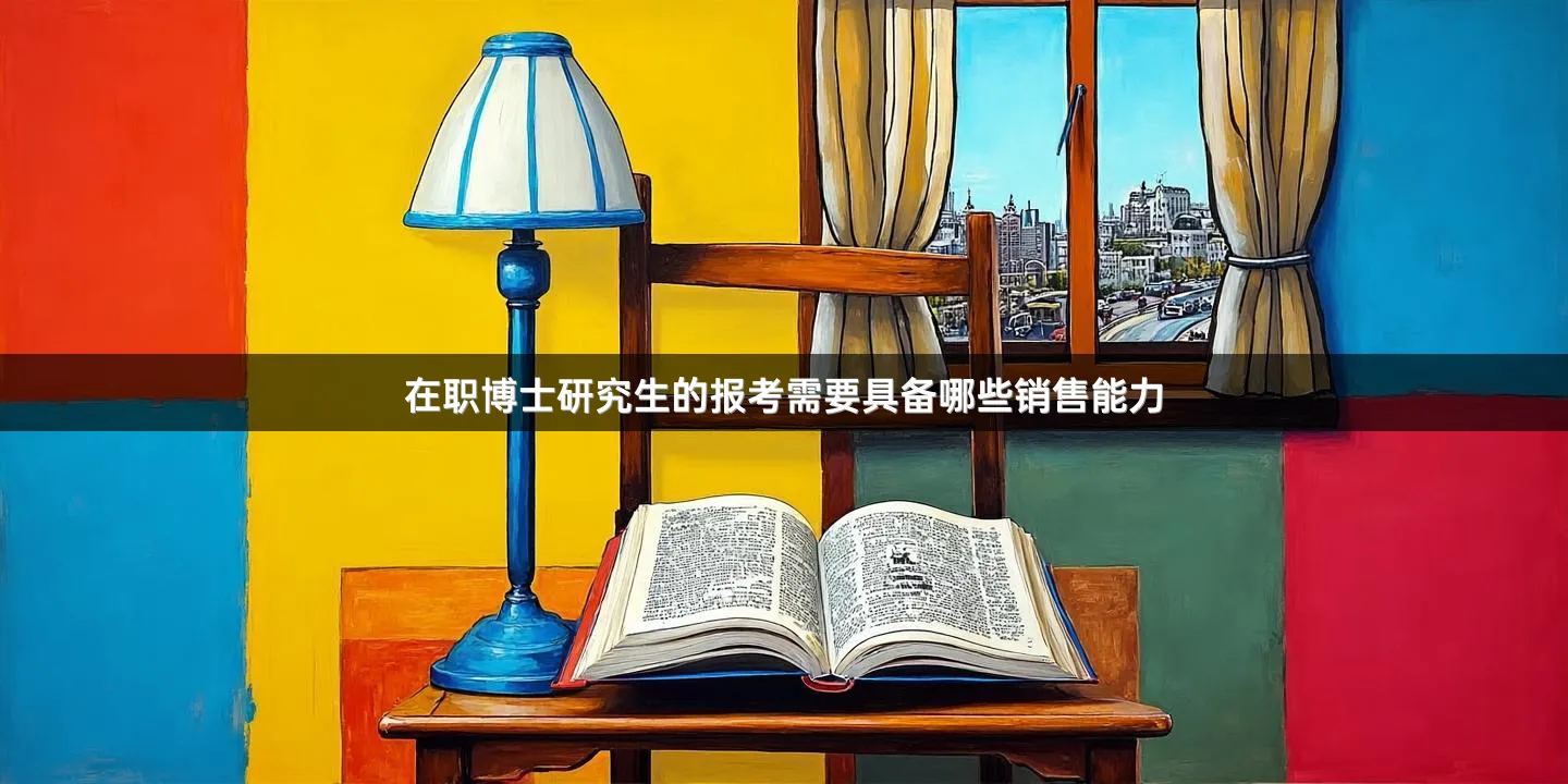 在职博士研究生的报考需要具备哪些销售能力