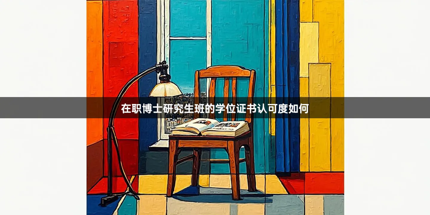 在职博士研究生班的学位证书认可度如何