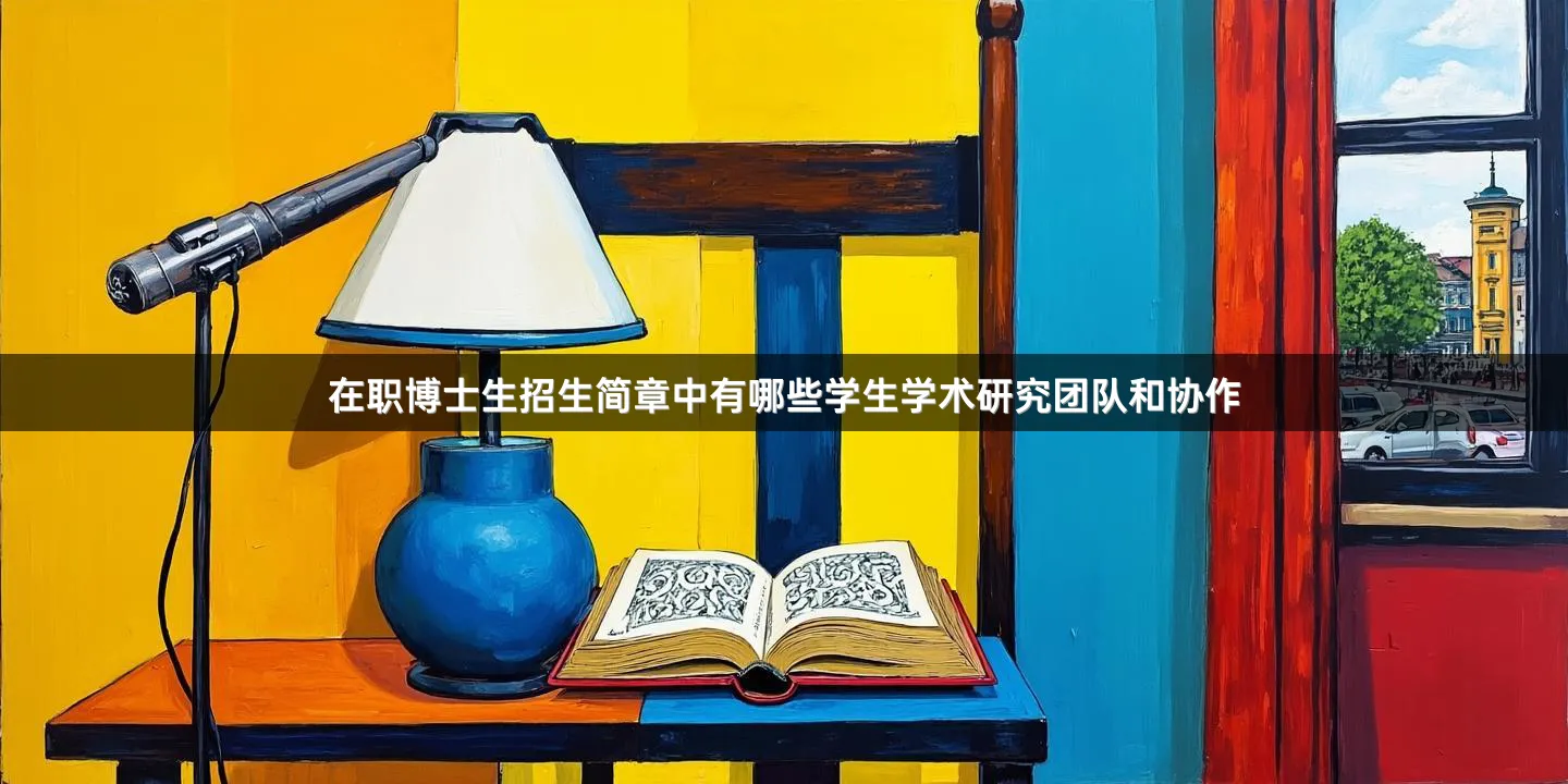 在职博士生招生简章中有哪些学生学术研究团队和协作