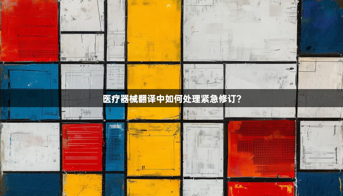 医疗器械翻译中如何处理紧急修订？_1