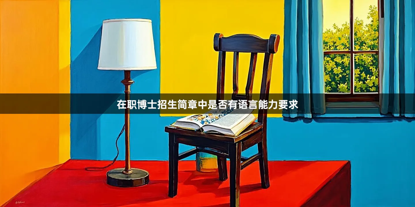 在职博士招生简章中是否有语言能力要求