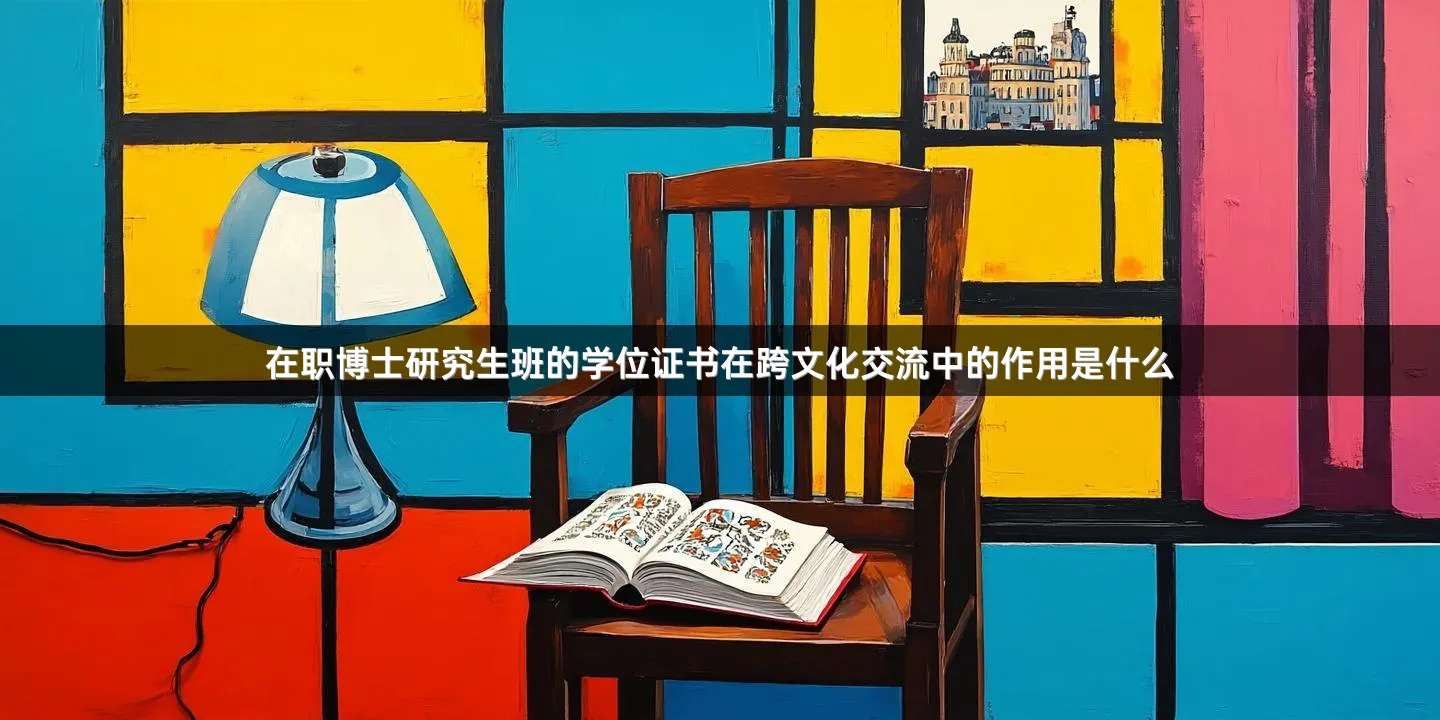 在职博士研究生班的学位证书在跨文化交流中的作用是什么