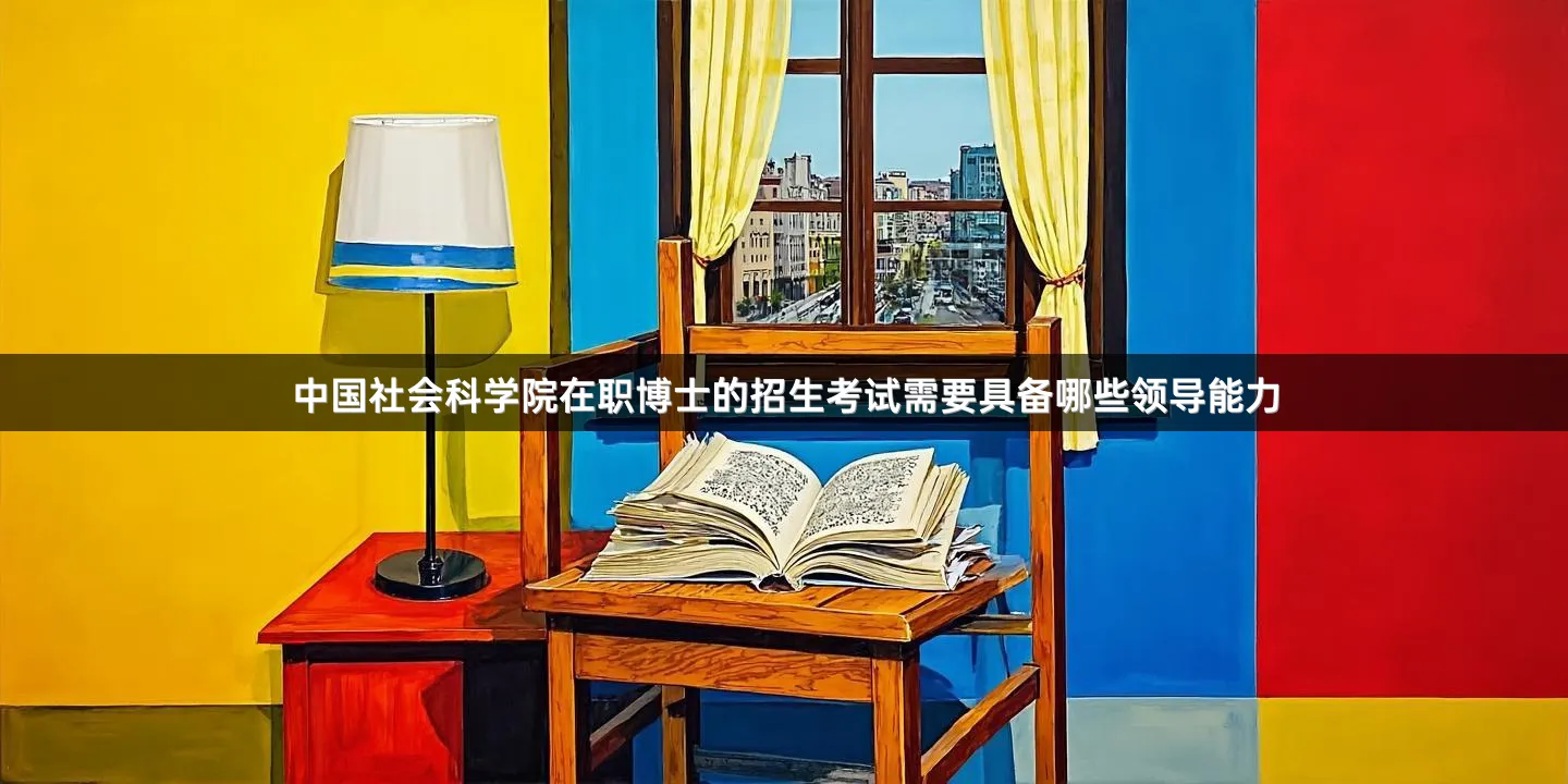 中国社会科学院在职博士的招生考试需要具备哪些领导能力