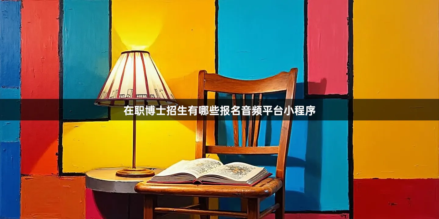 在职博士招生有哪些报名音频平台小程序