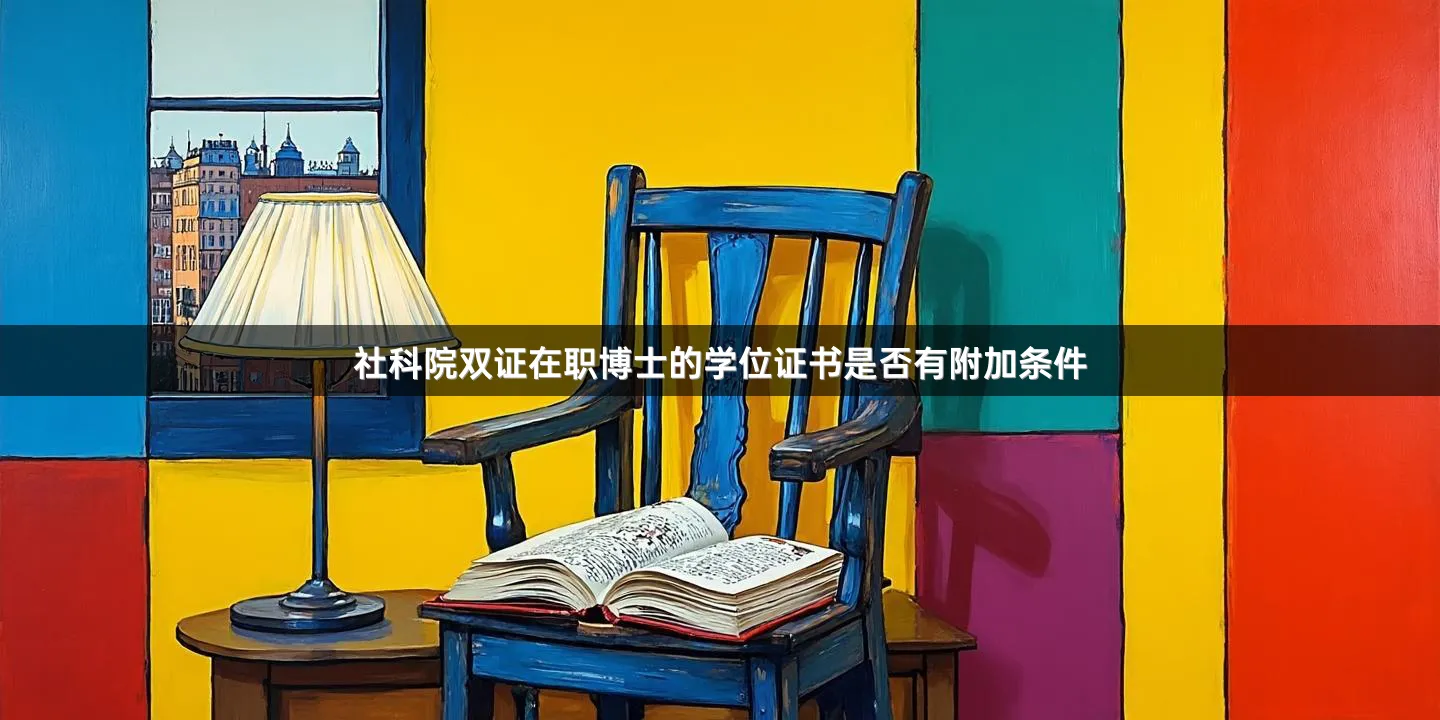社科院双证在职博士的学位证书是否有附加条件