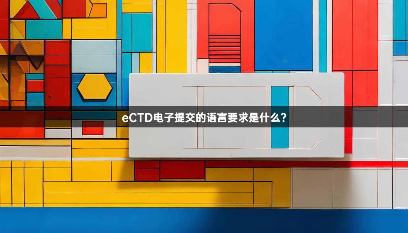 eCTD电子提交的语言要求是什么？