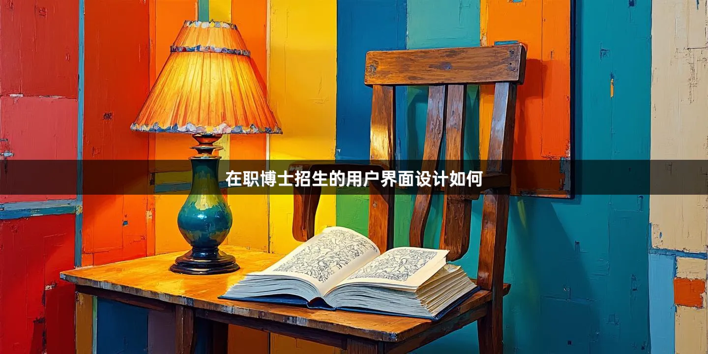 在职博士招生的用户界面设计如何