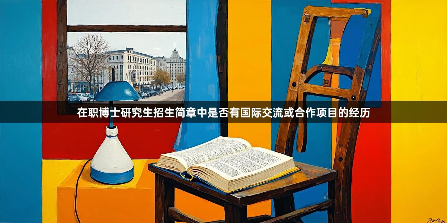在职博士研究生招生简章中是否有国际交流或合作项目的经历