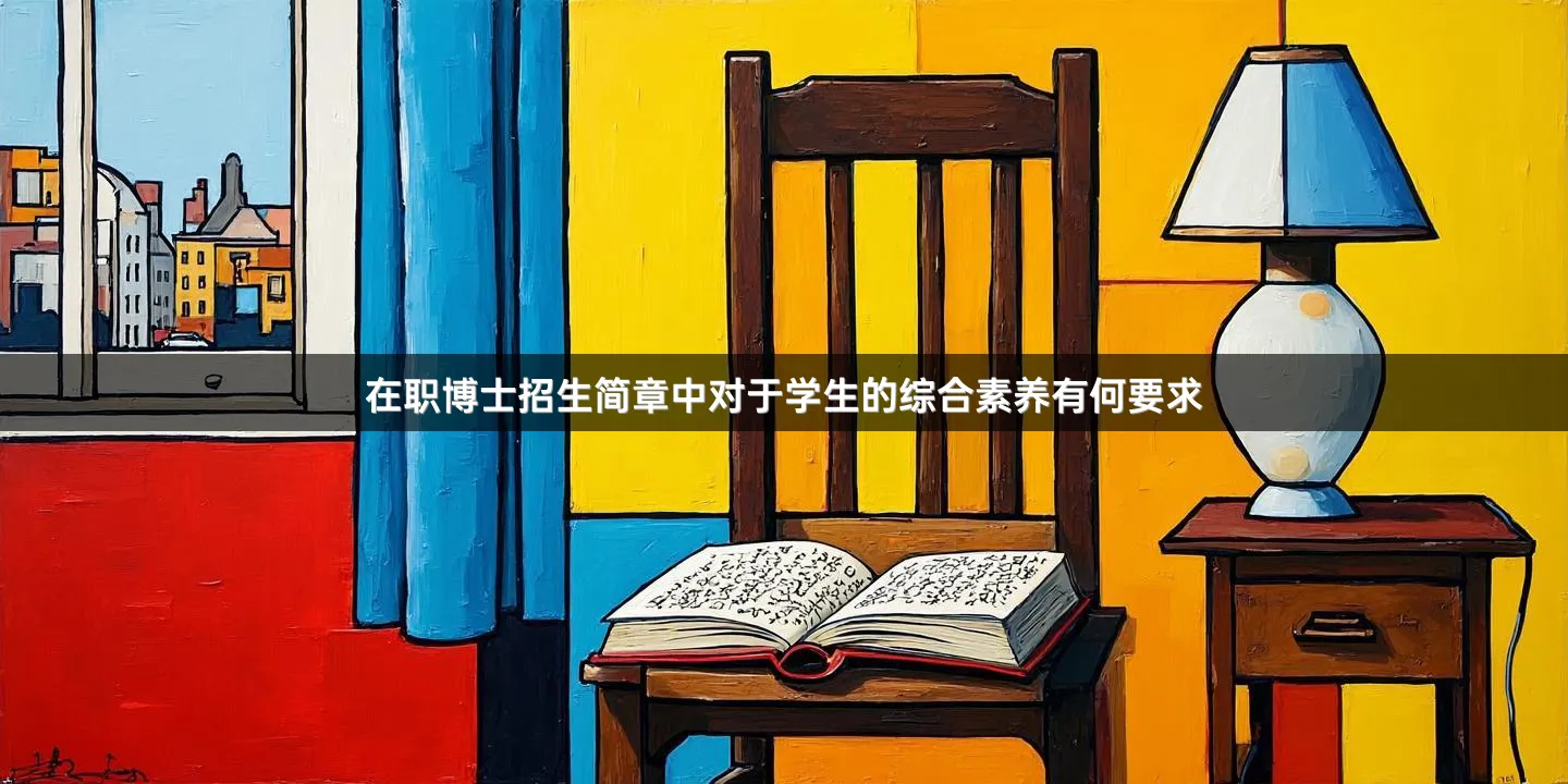 在职博士招生简章中对于学生的综合素养有何要求