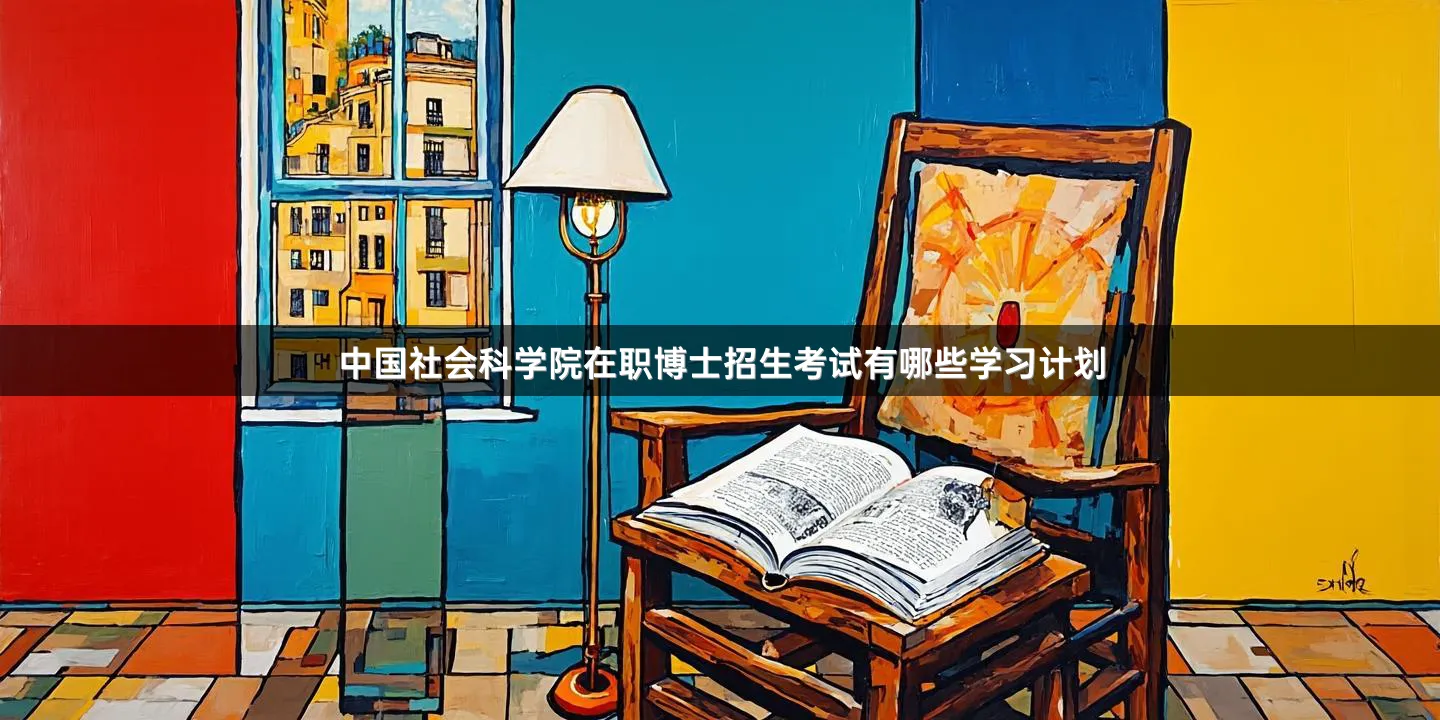 中国社会科学院在职博士招生考试有哪些学习计划
