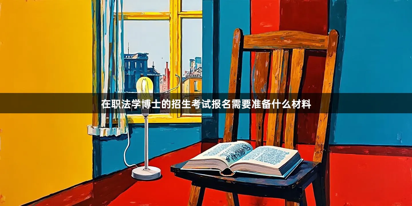 在职法学博士的招生考试报名需要准备什么材料