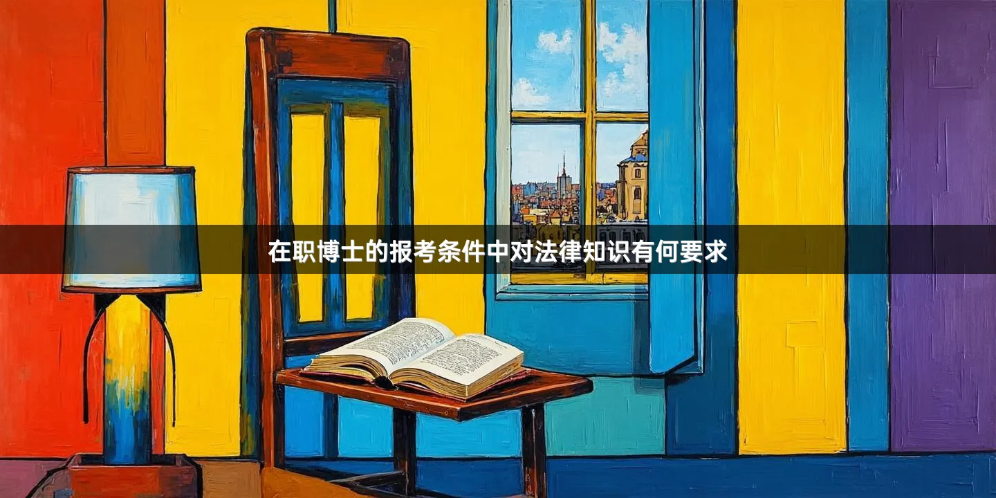 在职博士的报考条件中对法律知识有何要求