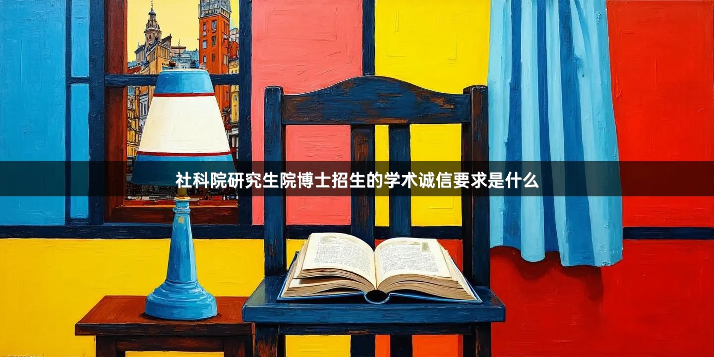 社科院研究生院博士招生的学术诚信要求是什么