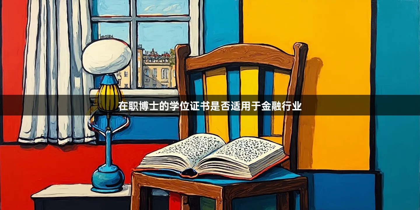 在职博士的学位证书是否适用于金融行业