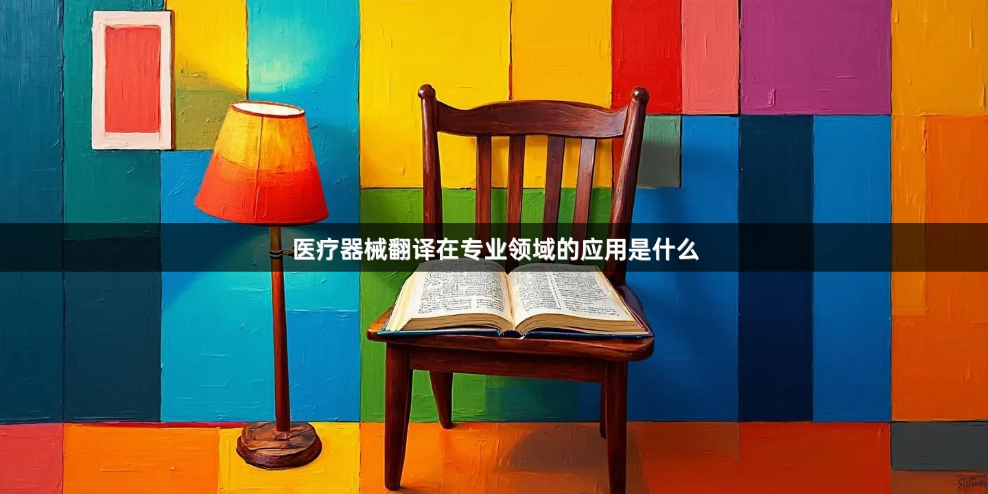 医疗器械翻译在专业领域的应用是什么