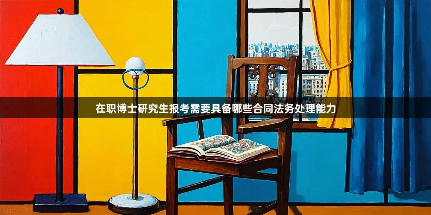 在职博士研究生报考需要具备哪些合同法务处理能力