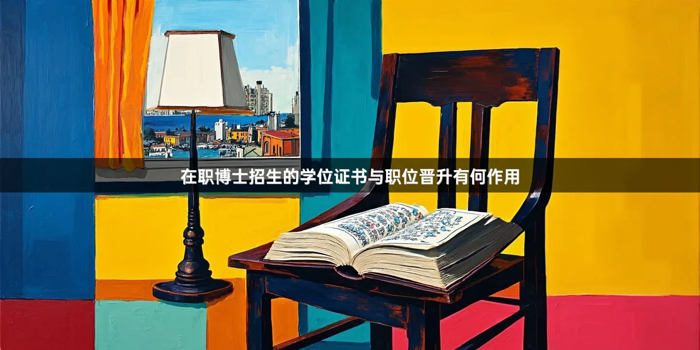在职博士招生的学位证书与职位晋升有何作用