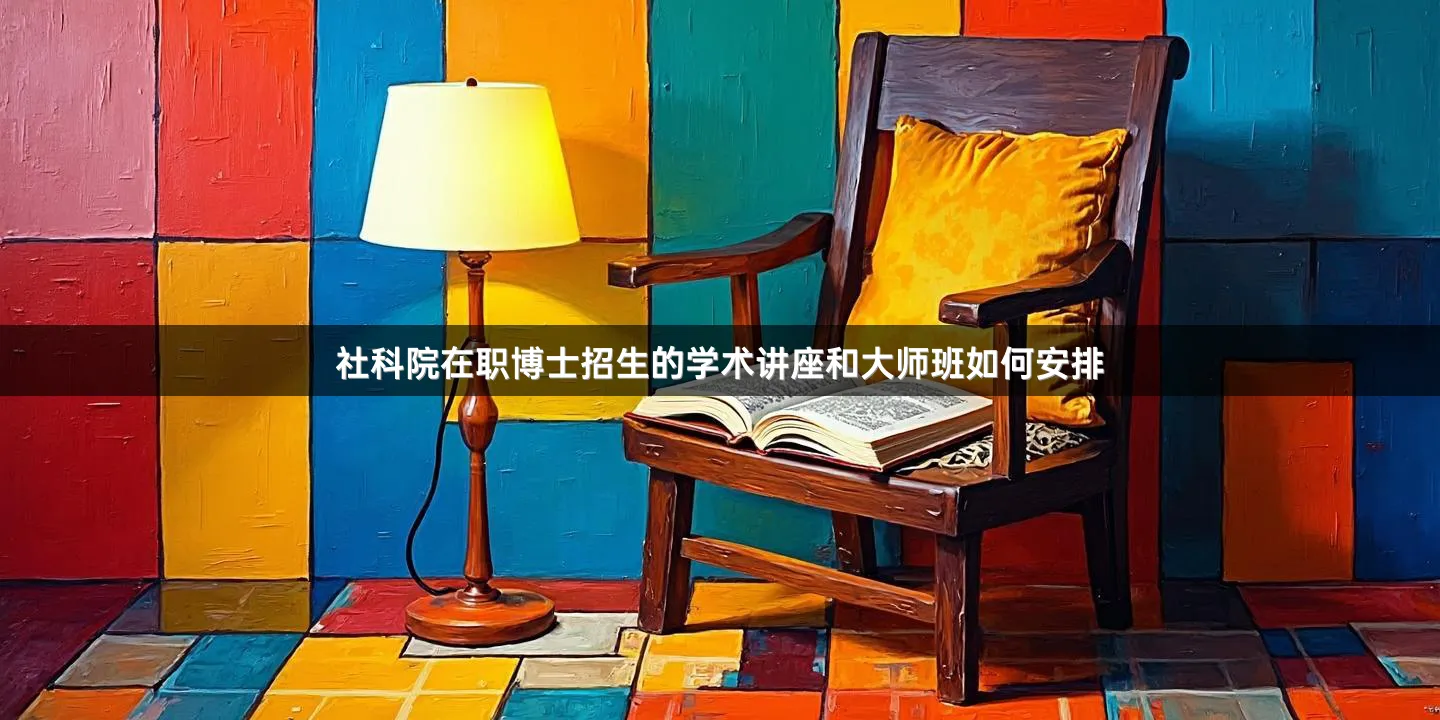 社科院在职博士招生的学术讲座和大师班如何安排