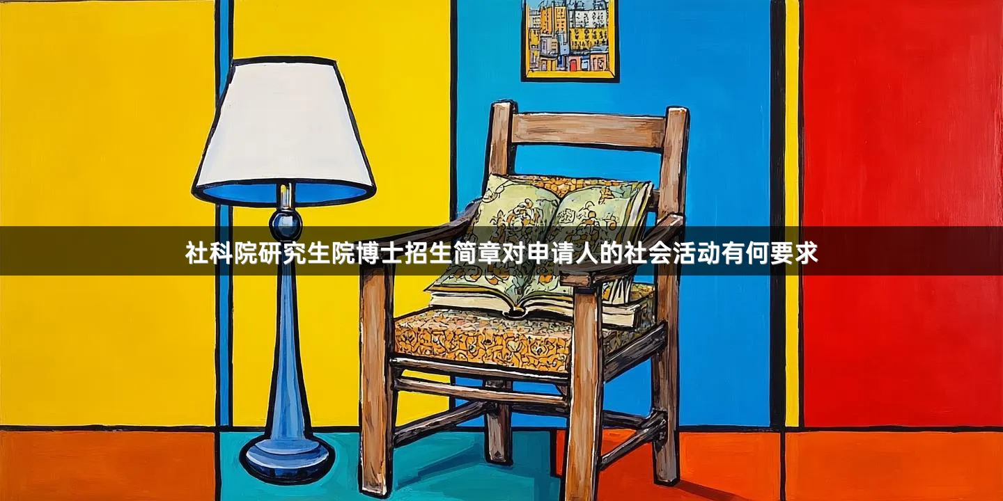 社科院研究生院博士招生简章对申请人的社会活动有何要求