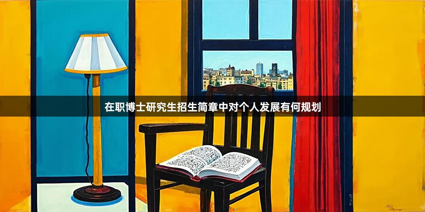 在职博士研究生招生简章中对个人发展有何规划