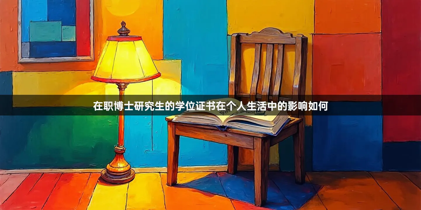 在职博士研究生的学位证书在个人生活中的影响如何