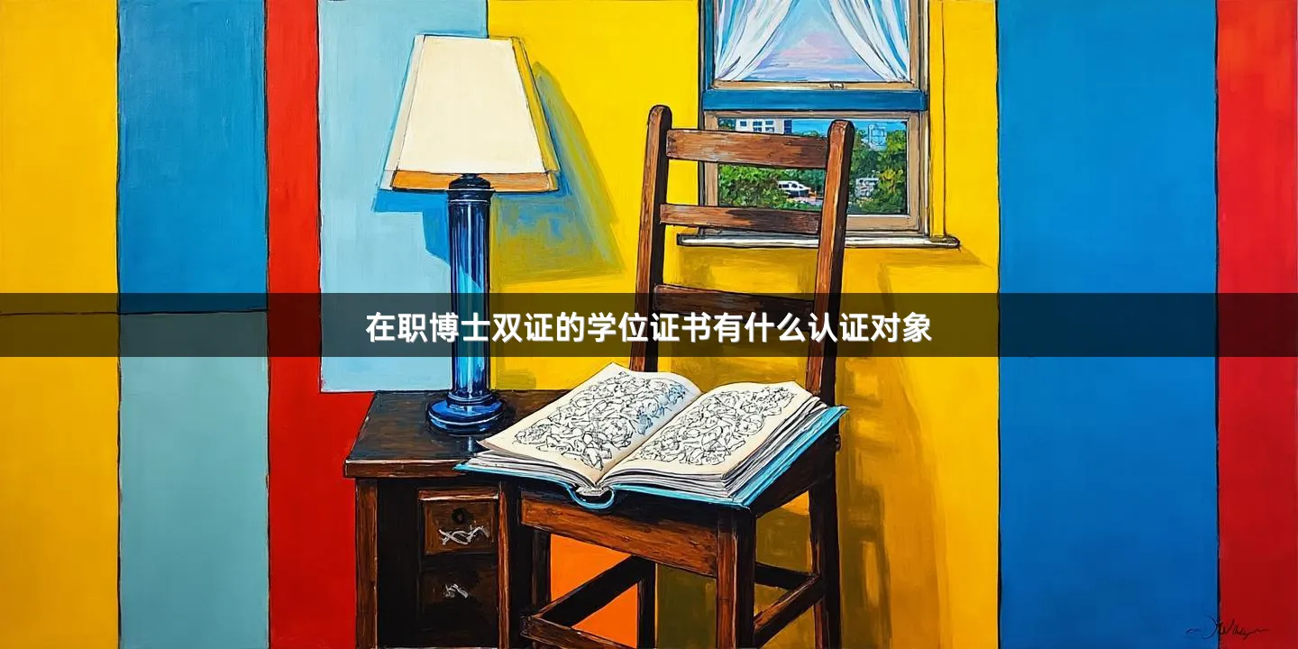 在职博士双证的学位证书有什么认证对象