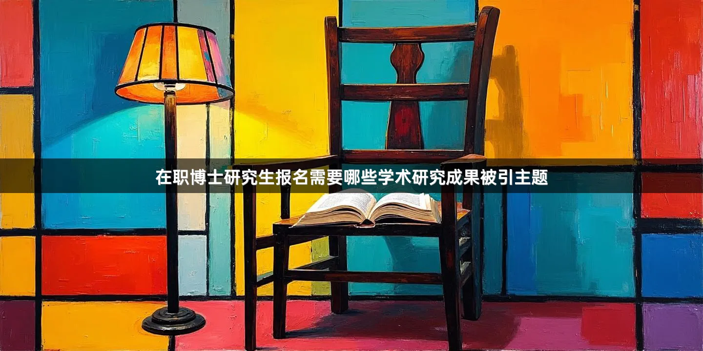 在职博士研究生报名需要哪些学术研究成果被引主题